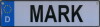 NAMENSSCHILD in Autokennzeichenform  Mark (26x7cm)
