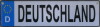 NAMENSSCHILD in Autokennzeichenform  Deutschland (26x7cm)