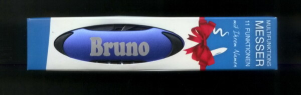 Multifunktionsmesser / Taschenmesser mit Namen - Lasergravur  - Bruno