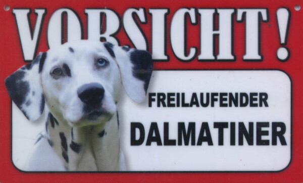 Tier - Warnschilder - Vorsicht! ... Dalmatiner (17)