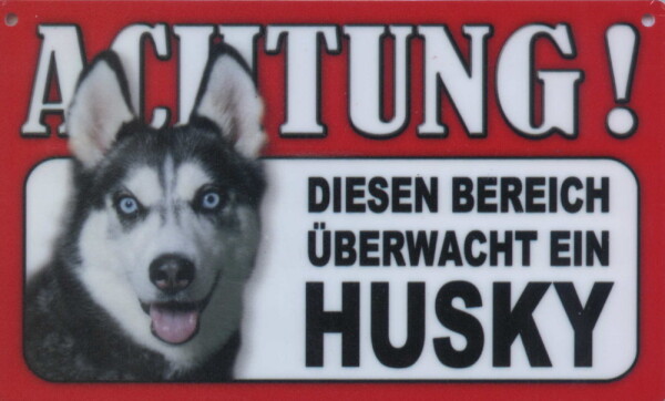Tier - Warnschilder - Achtung! ... Husky (26)