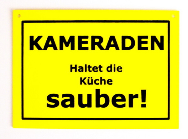 Verbotene Schilder - KAMERADEN haltet... Nr.2000-229