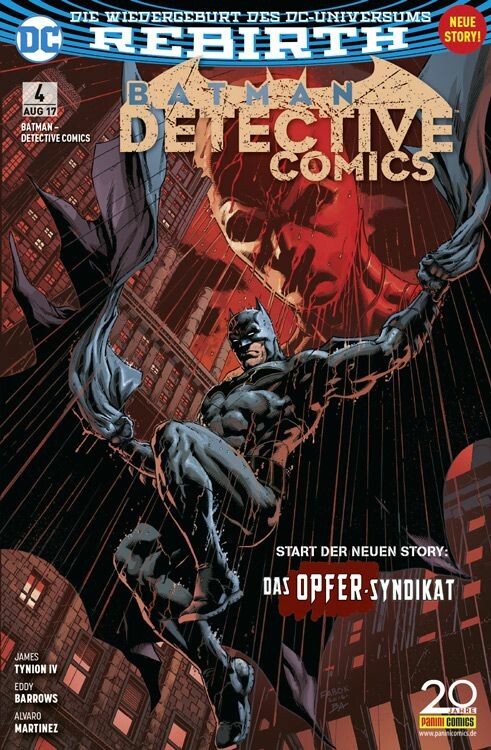BATMAN  DETECTIVE COMICS 4 -  Rebirth - ( Aug 2017 )