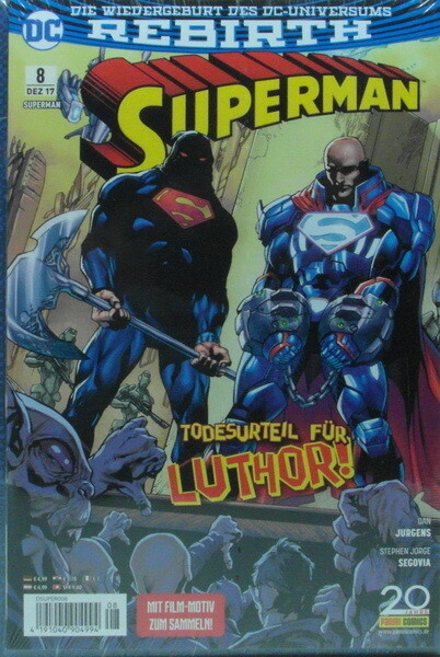 DC Superman-Sammelschuber ( inkl. Superman 8 - Rebirth -  Dez 2017 )