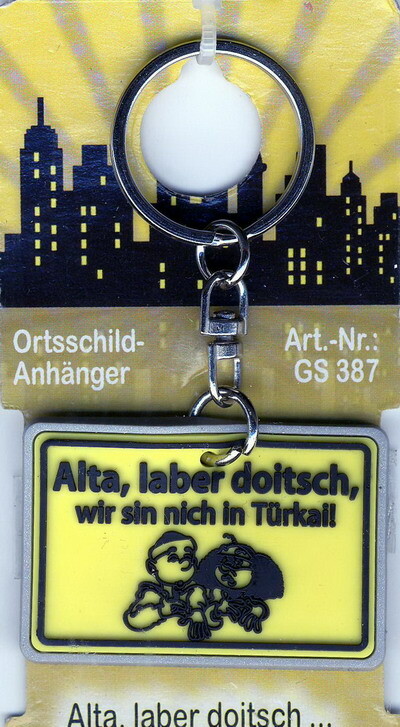 Ortsschild Schlüsselanhänger Alta, laber...