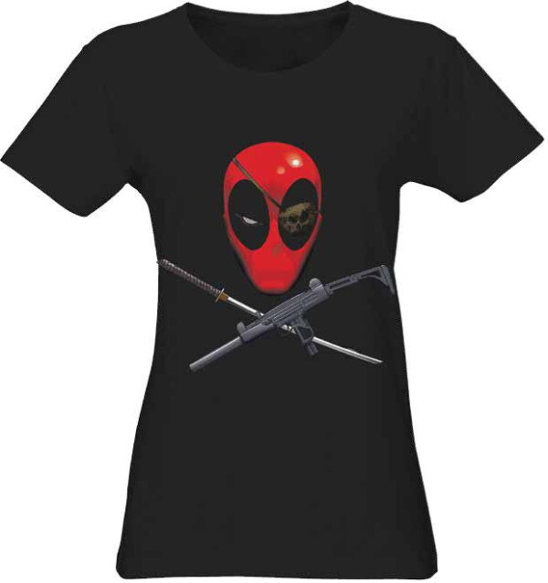 Deadpool Girlie T-Shirt Head