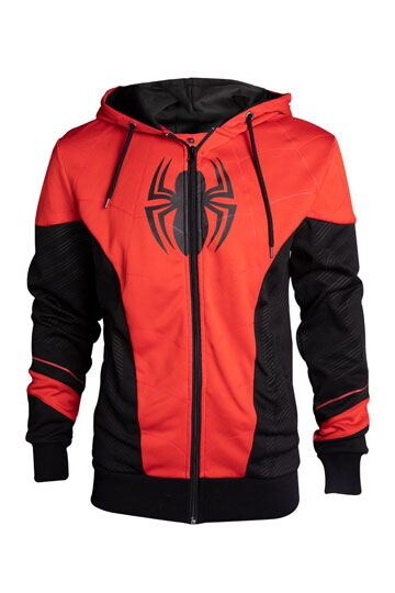 Marvel Spider-Man Kapuzenjacke Red & Black Outfit