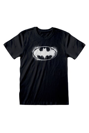 DC Batman T-Shirt Distressed Mono Logo XL