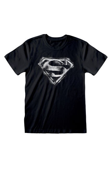 DC Superman T-Shirt Distressed Mono Logo XL