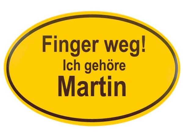 Magnet Flaschenöffner Ortsschild Design - Martin