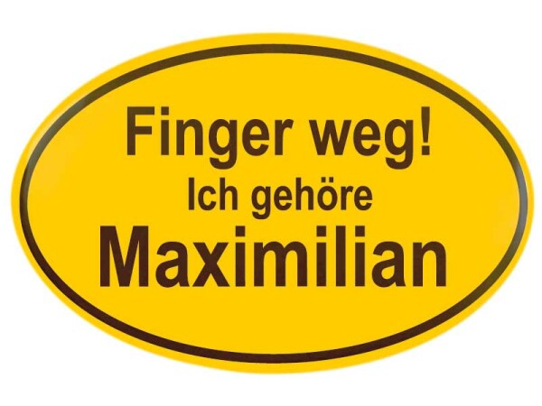Magnet Flaschenöffner Ortsschild Design - Maximilian