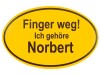 Magnet Flaschenöffner Ortsschild Design - Norbert