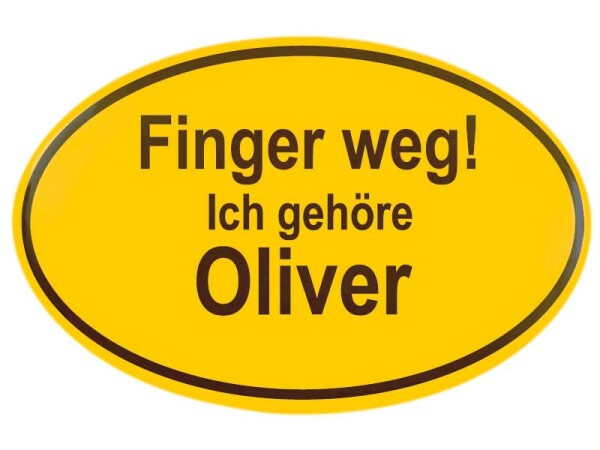Magnet Flaschenöffner Ortsschild Design - Oliver