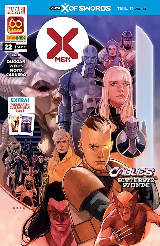 X-Men 22 (September 2021) mit Pokerkarten-Decks zum Sammeln!