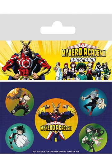 My Hero Academia Ansteck-Buttons 5er-Pack Characters