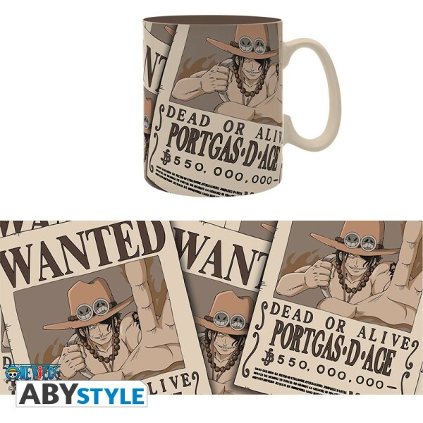 ONE PIECE - Tasse - 460ml - Wanted Ace