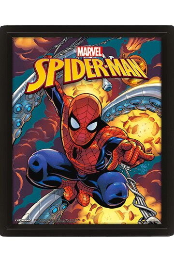 Marvel 3D-Effekt Poster im Rahmen Spider-Man 26 x 20 cm