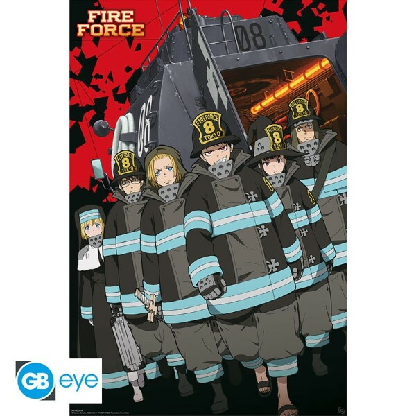 FIRE FORCE - Poster "Keyart S1 Company 8"...