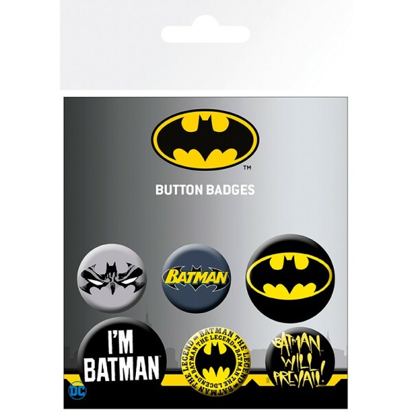 DC COMICS - Buttons 6er Pack – Batman Comics