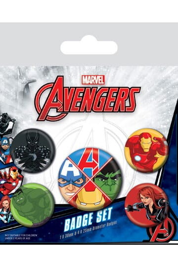 Marvel Ansteck-Buttons 5er-Pack Avengers Assemble