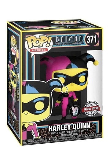 DC Comics POP! Heroes Vinyl Figur Harley Quinn (Black Light) 9 cm (371)
