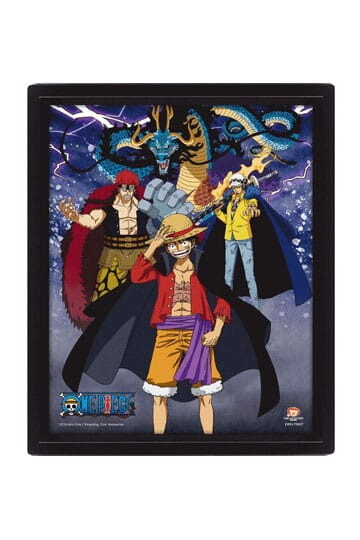 One Piece 3D-Effekt Poster Land of Wano 26 x 20 cm