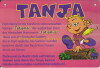 Postkarte / Namensschild - Tanja