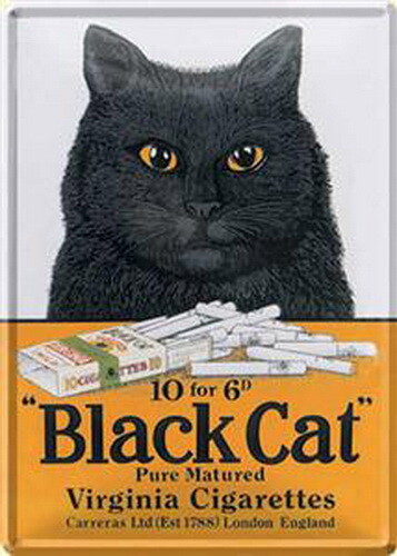Metal Cards  Black Cat