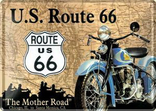 Metal Cards  U. S. Route 66