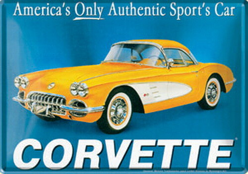 Metal Cards  Corvette
